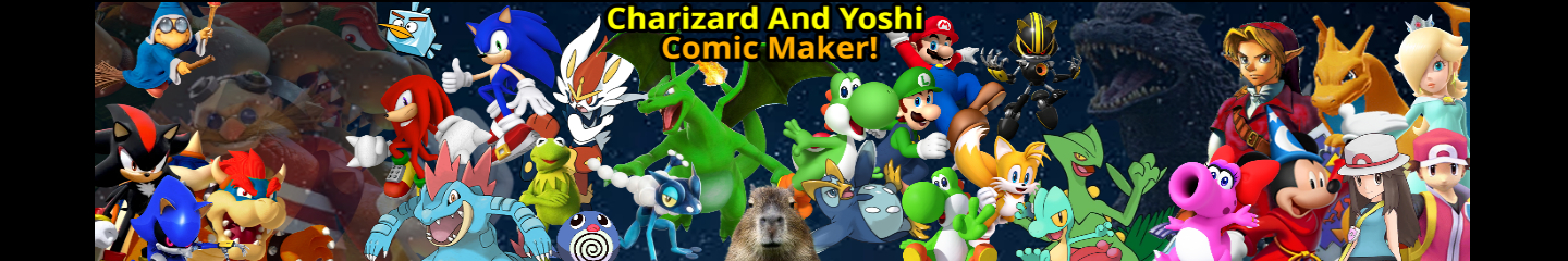 Charizard and Yoshi Comic Studio